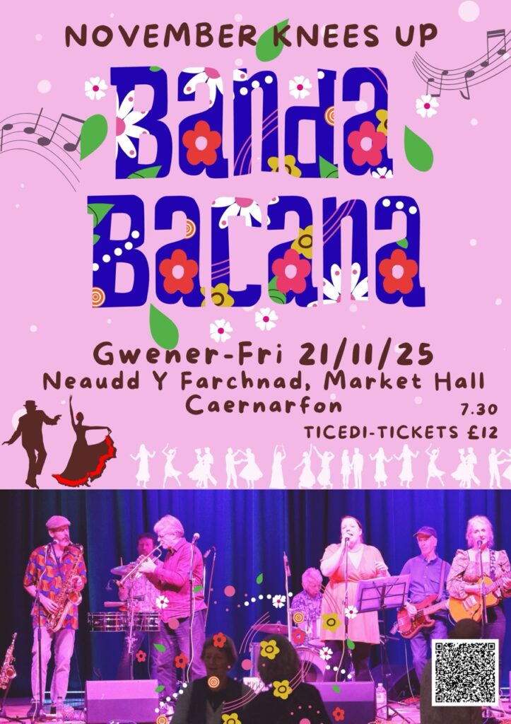 November Knees Up - Live music with Banda Bacana - 21st November at Market Hall Caernarfon